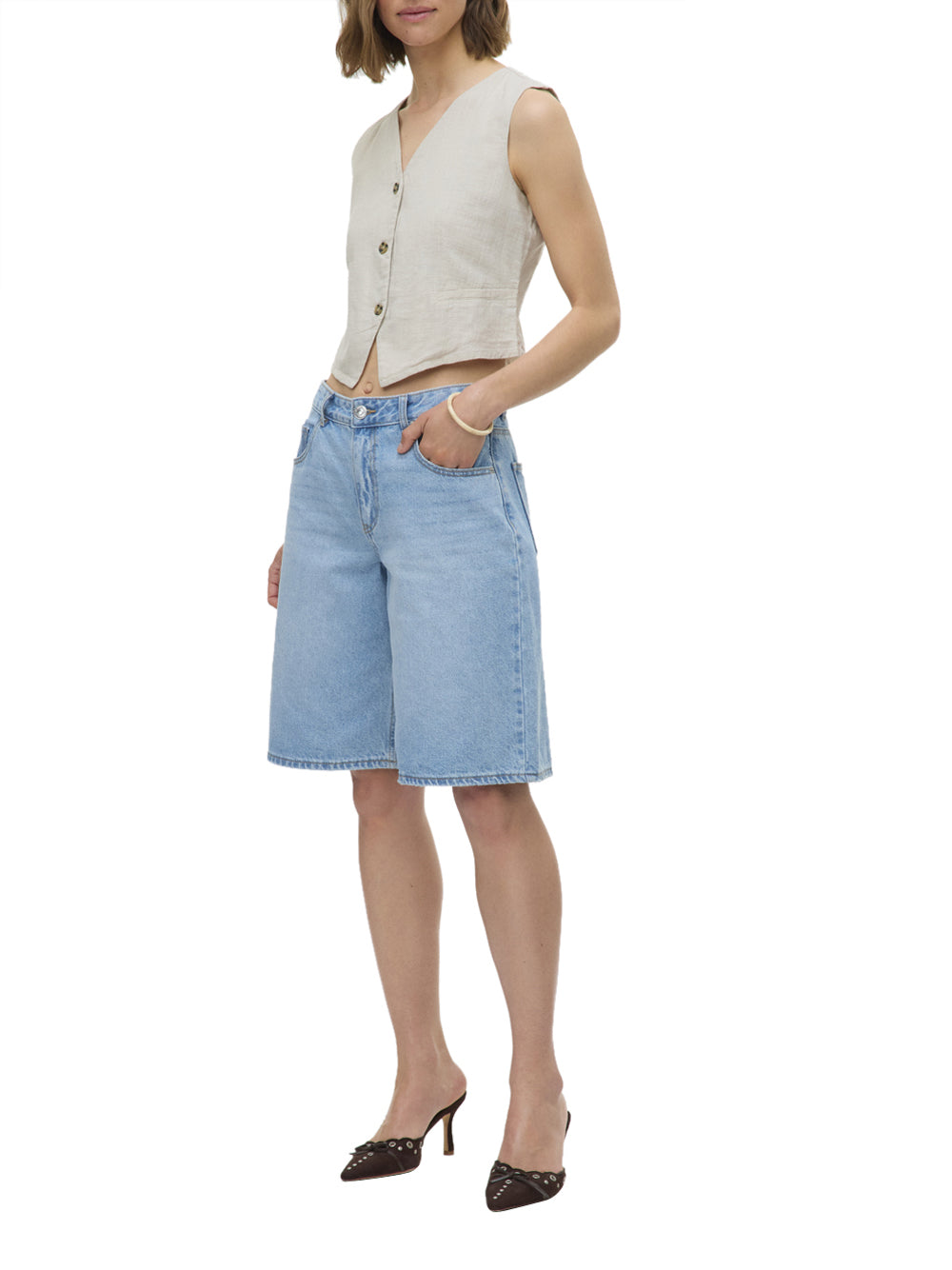 VERO MODA Gilet Donna - Grigio modello 10333795