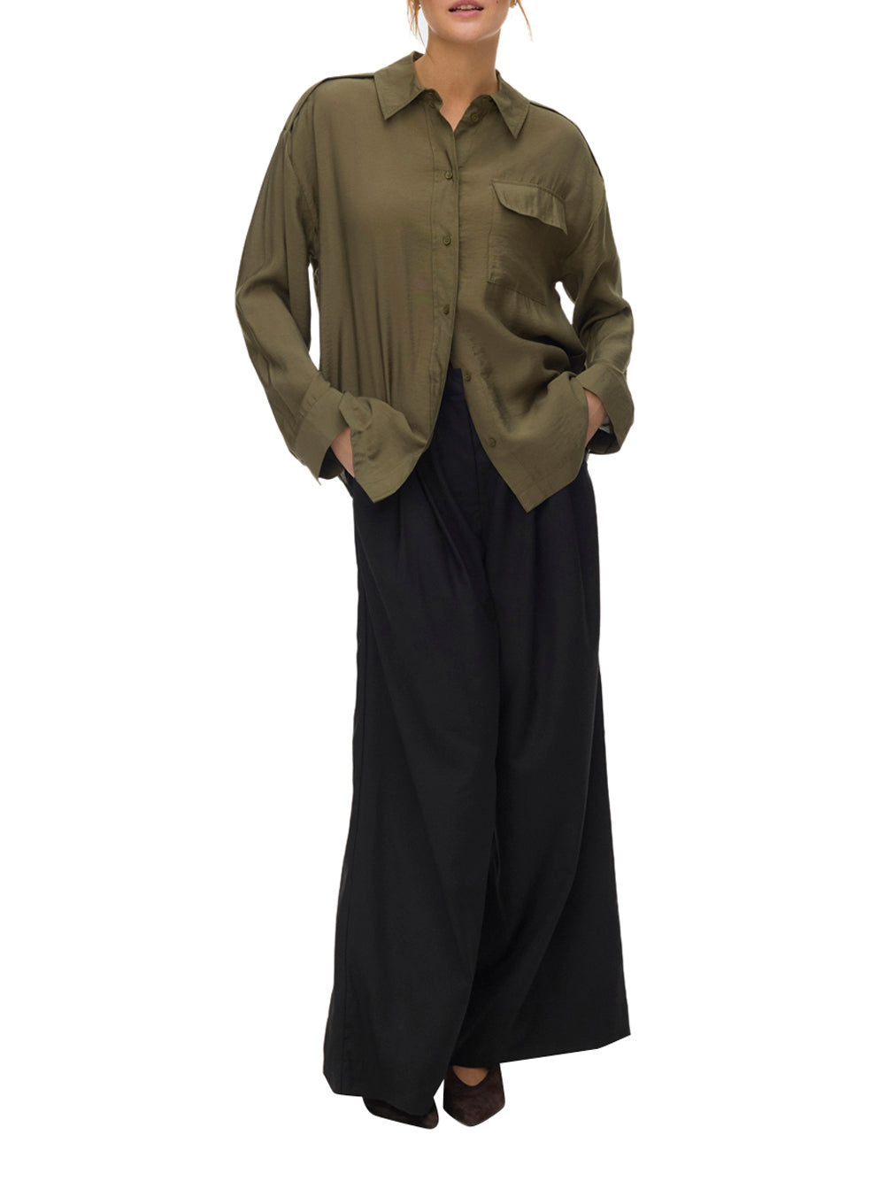 VERO MODA Camicia Donna - Verde modello 10338756