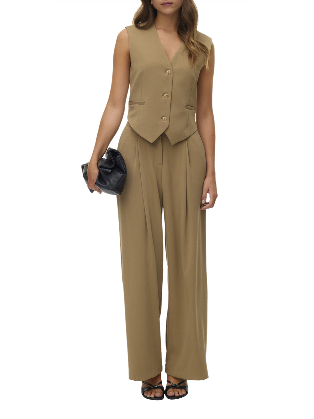 VERO MODA Pantalone Donna - Marrone modello 10340019