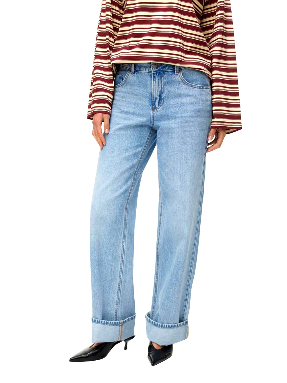 VERO MODA Pantalone Wide Leg Fit Donna - Blu modello 10340322