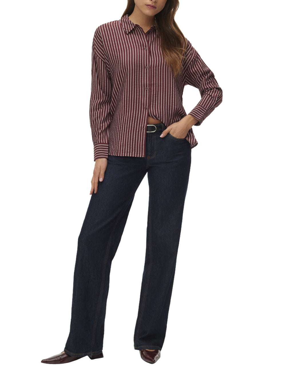 VERO MODA Camicia Donna - Marrone modello 10340687