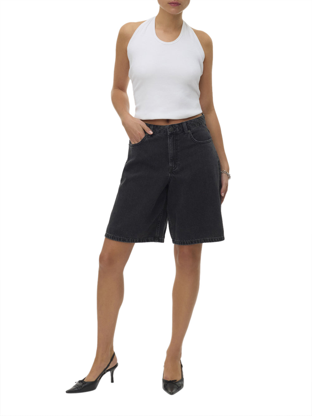 VERO MODA Shorts Donna - Nero modello 10342092