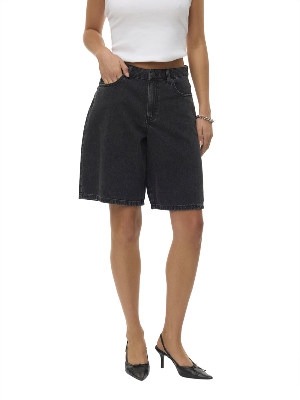 VERO MODA Shorts Donna - Nero modello 10342092