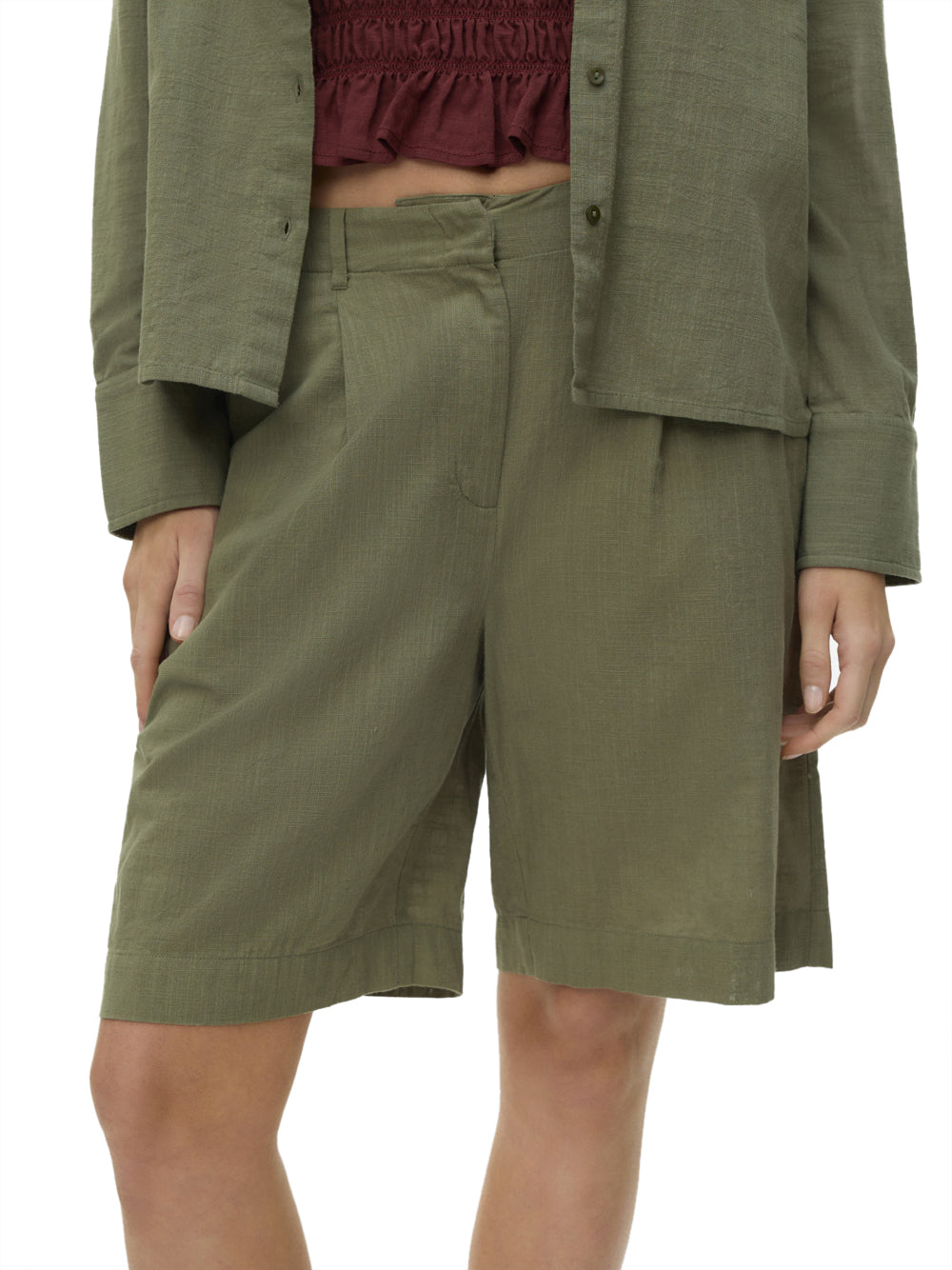 VERO MODA Shorts Donna - Verde modello 10344940