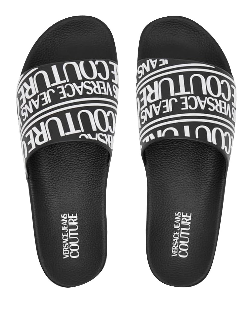 VERSACE JEANS COUTURE Ciabatte slippers Uomo - Nero modello 80YA3SQ1