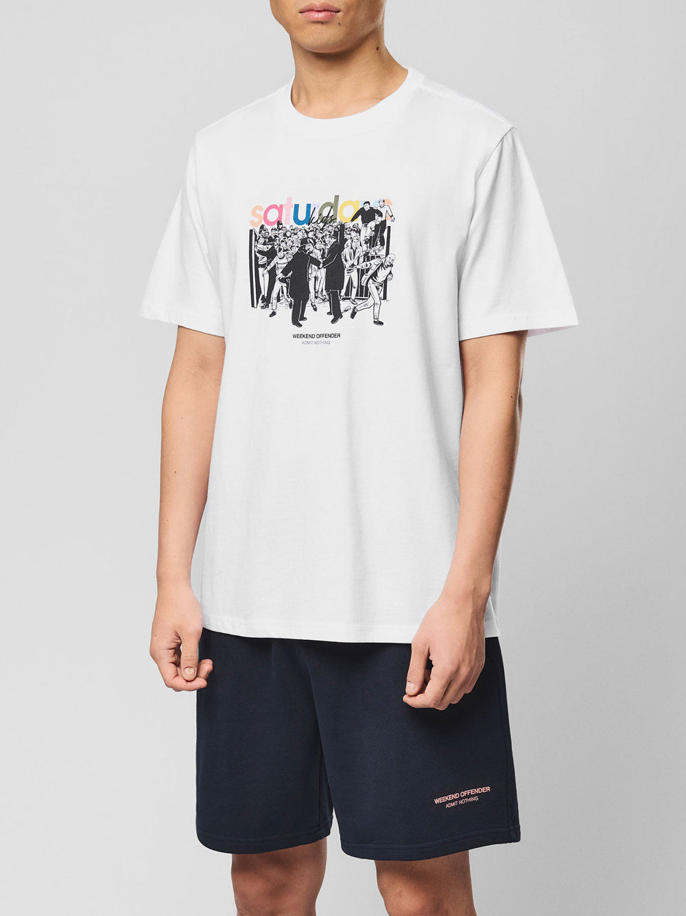 WEEKEND OFFENDER T-shirt Uomo - Bianco modello PT1B12