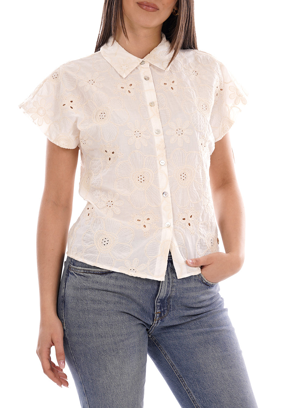 YES ZEE Camicia Donna - Bianco modello C220E900