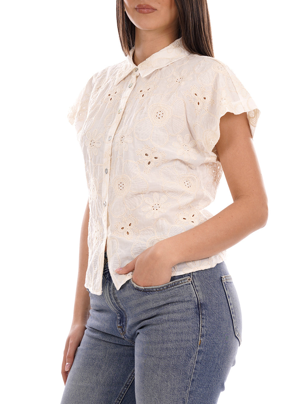 YES ZEE Camicia Donna - Bianco modello C220E900
