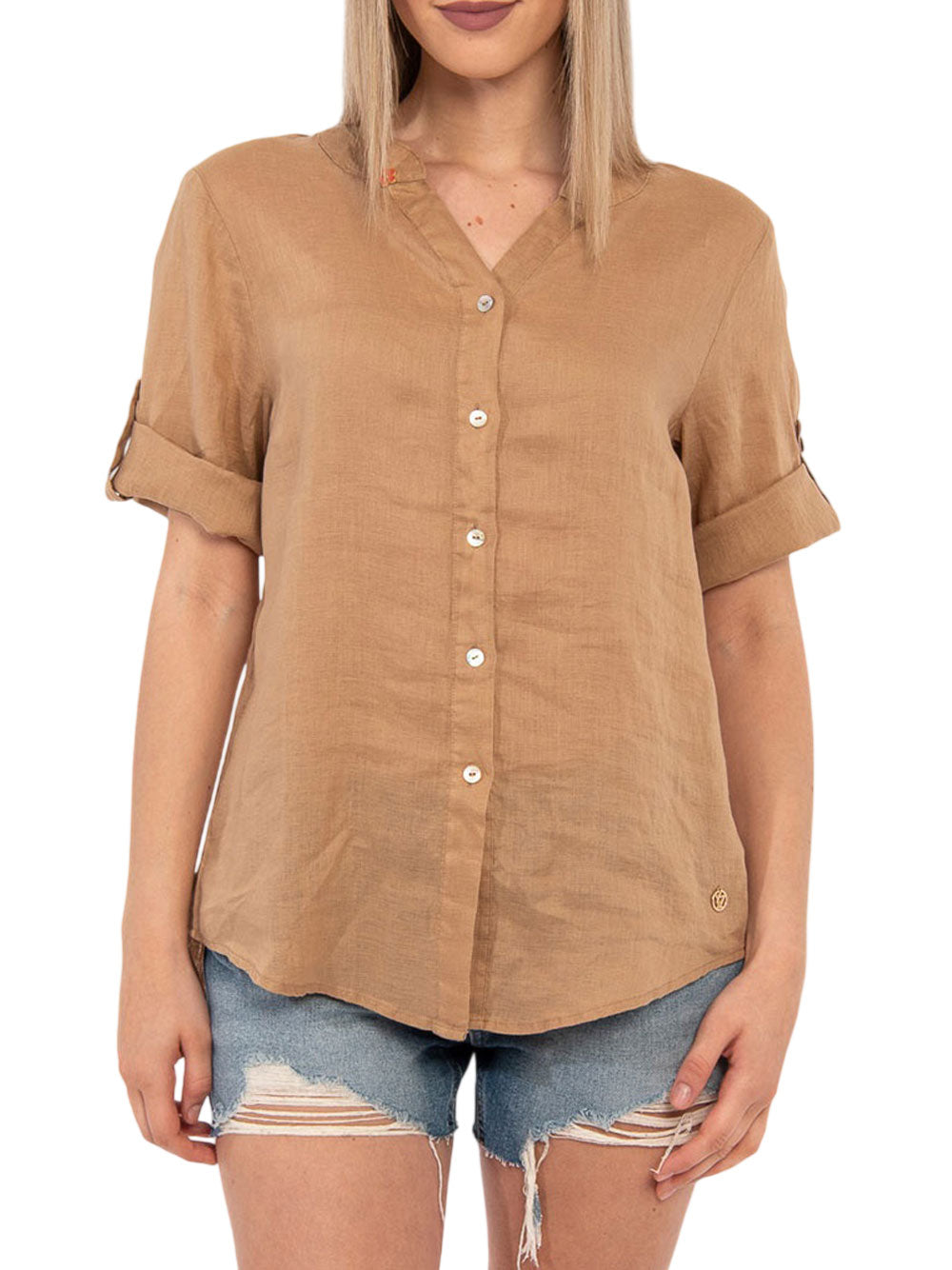 YES ZEE Camicia Donna - Beige modello C231YZ00