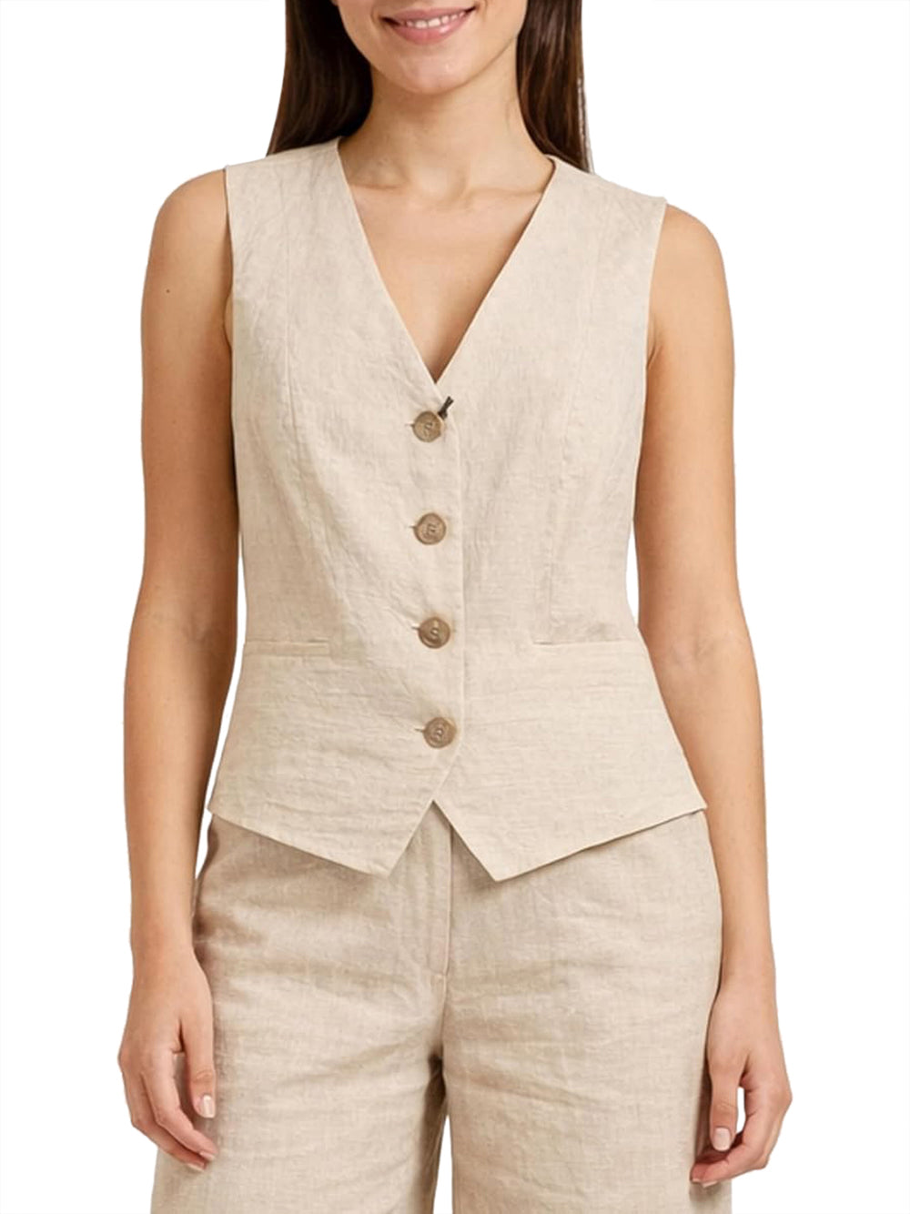 YES ZEE Gilet Donna - Beige modello G213EV00