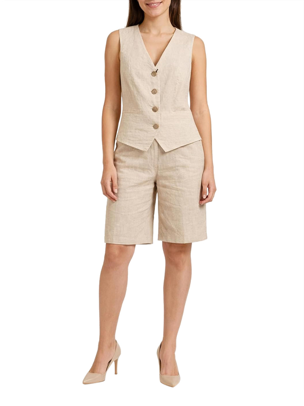 YES ZEE Gilet Donna - Beige modello G213EV00