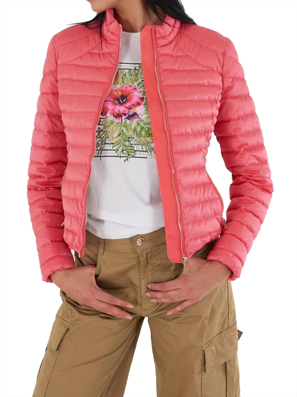 YES ZEE Giubbino Donna - Corallo modello J431M500
