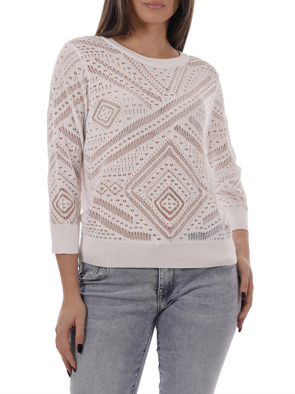 YES ZEE Maglia Donna - Bianco modello M437BR00