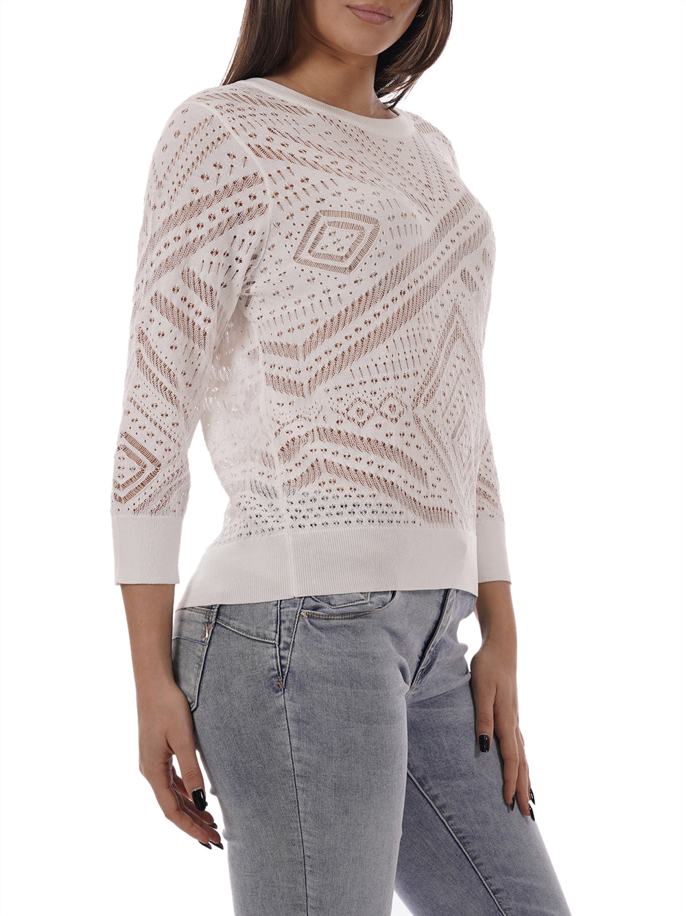 YES ZEE Maglia Donna - Bianco modello M437BR00