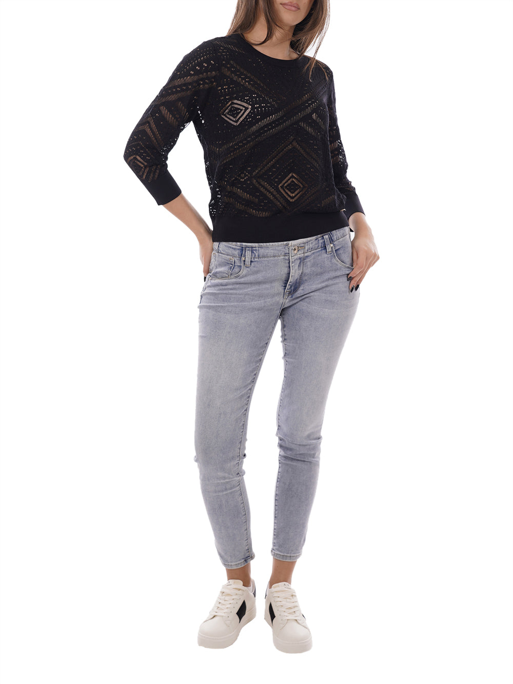 YES ZEE Maglia Donna - Nero modello M437BR00