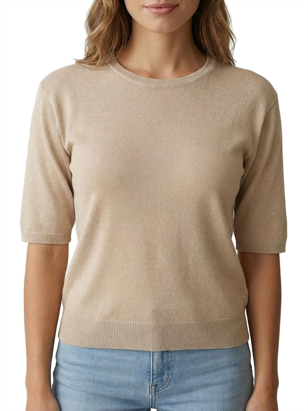 YES ZEE Maglia Donna - Beige modello M447LH00