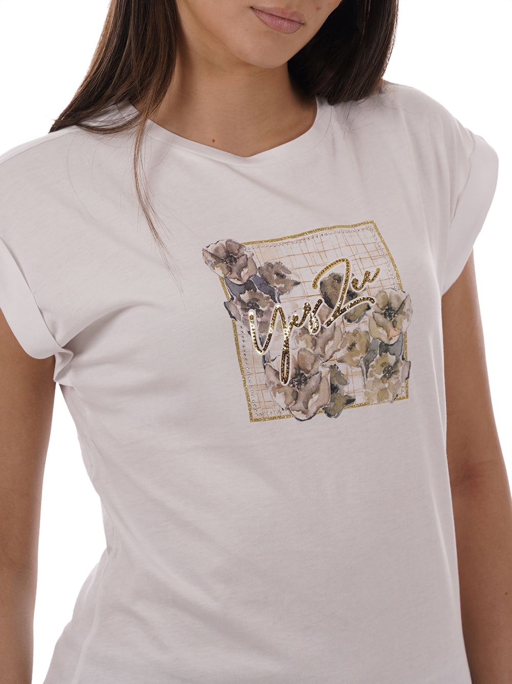 YES ZEE T-shirt Donna - Bianco modello T215SG00