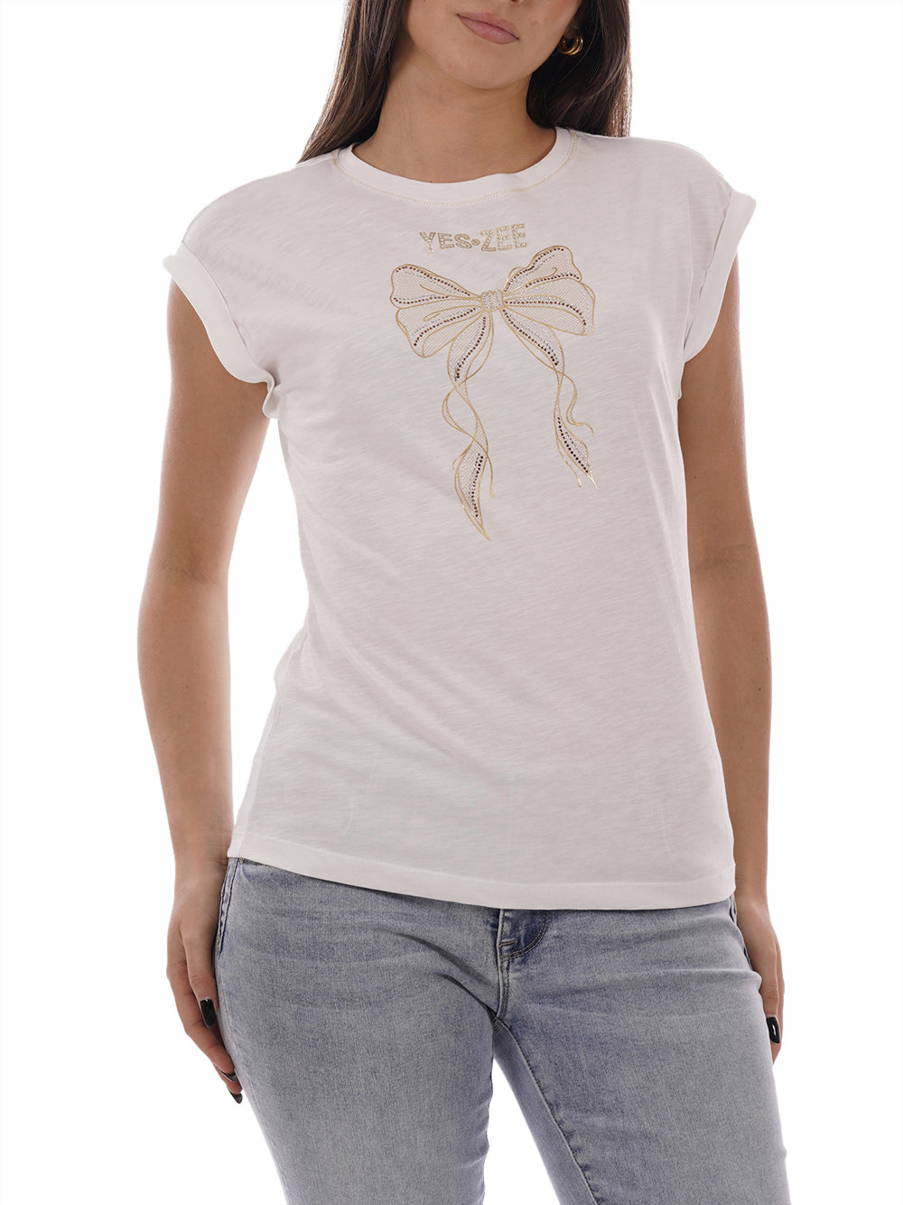 YES ZEE T-shirt Donna - Bianco modello T215TL00