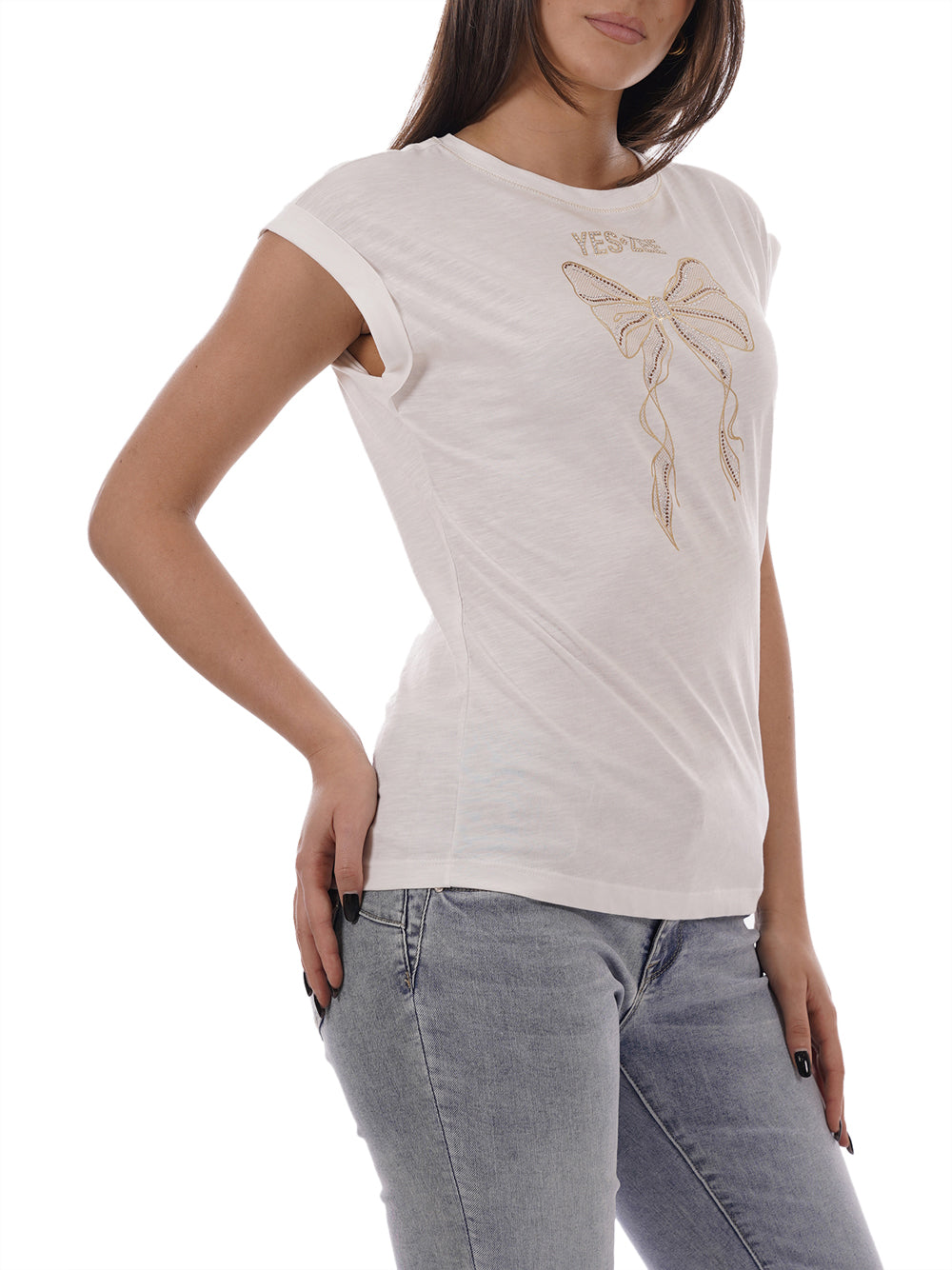 YES ZEE T-shirt Donna - Bianco modello T215TL00