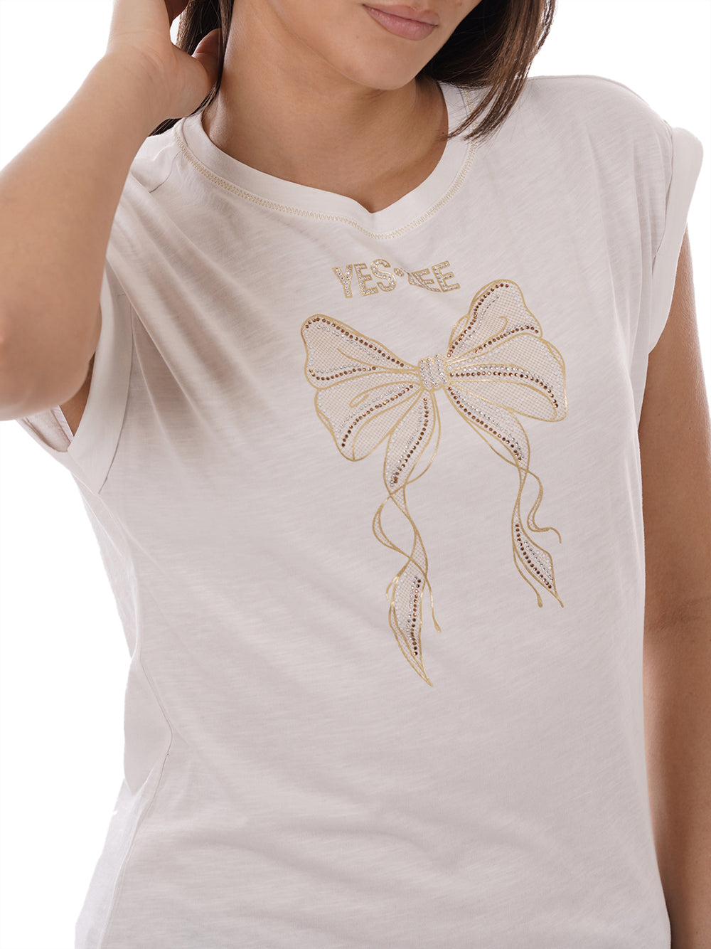 YES ZEE T-shirt Donna - Bianco modello T215TL00