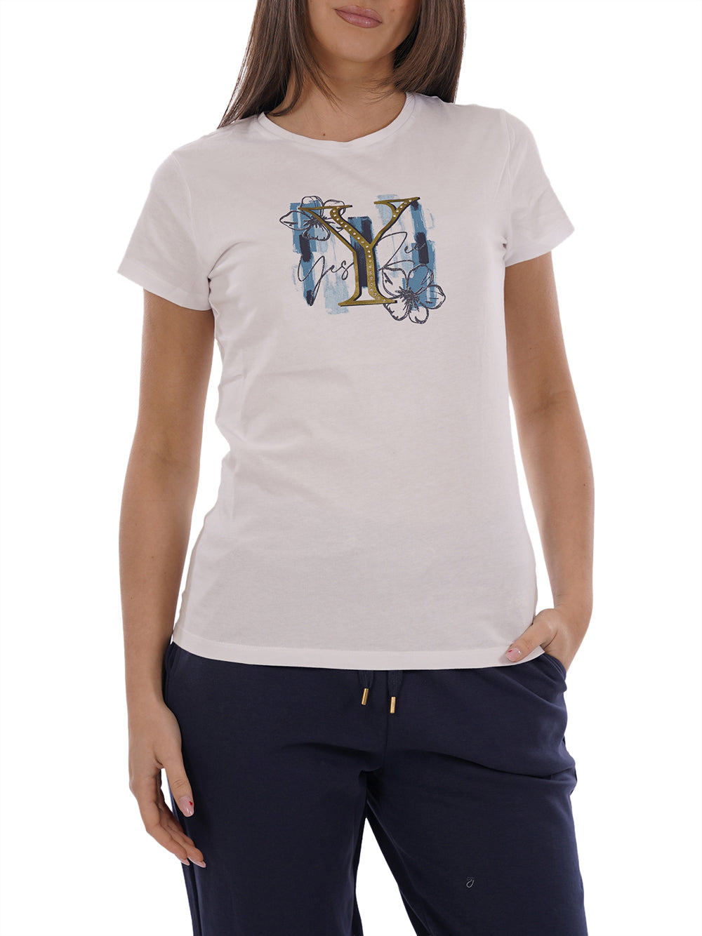 YES ZEE T-shirt Donna - Bianco modello T222T901
