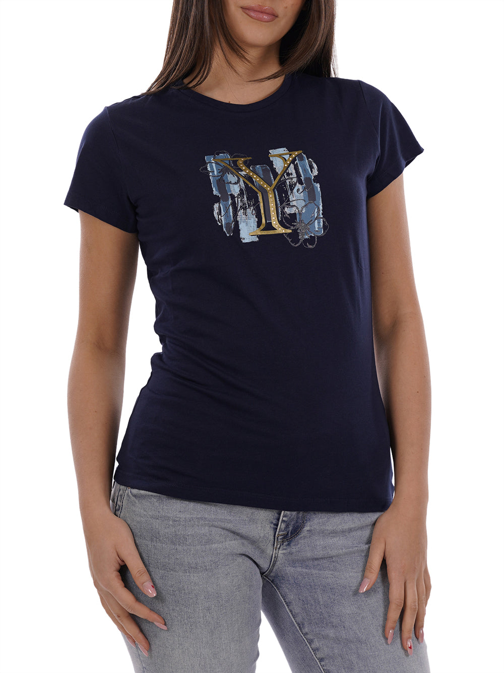 YES ZEE T-shirt Donna - Blu modello T222T901