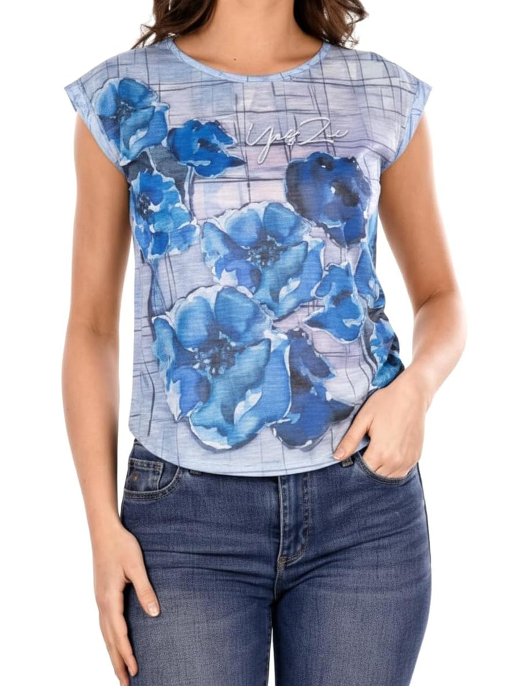YES ZEE T-shirt Donna - Blu modello T236Y304