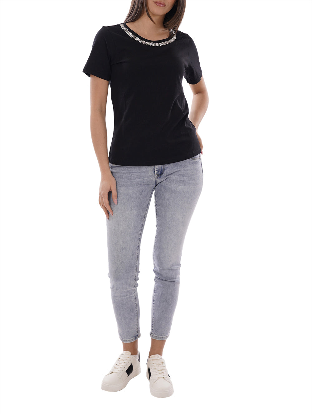 YES ZEE T-shirt Donna - Nero modello T267S100