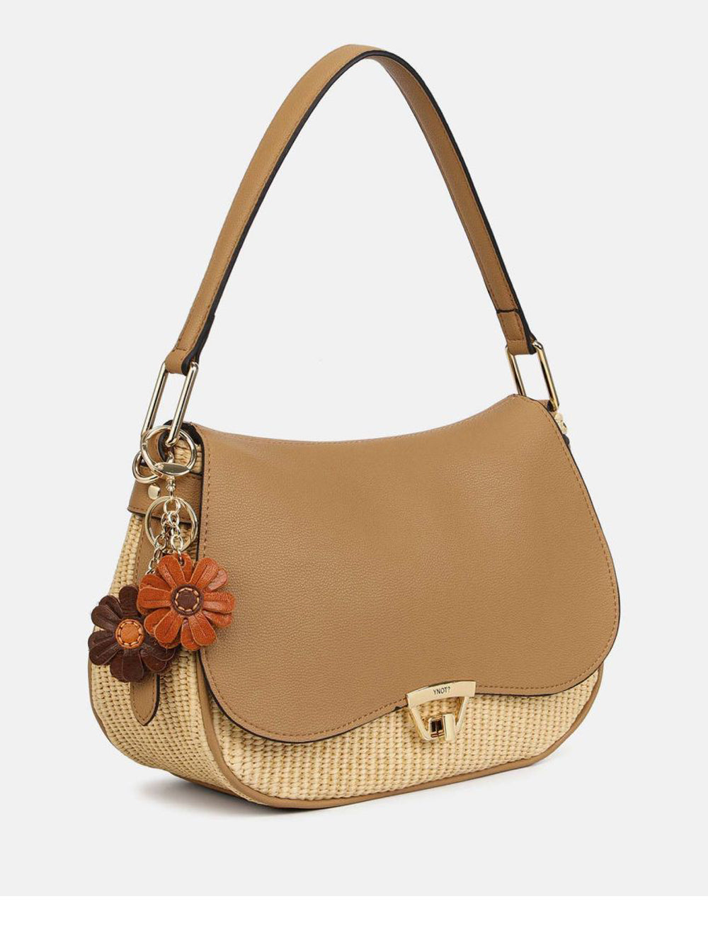 YNOT Borsa a Spalla Donna - Beige modello MAL002S6