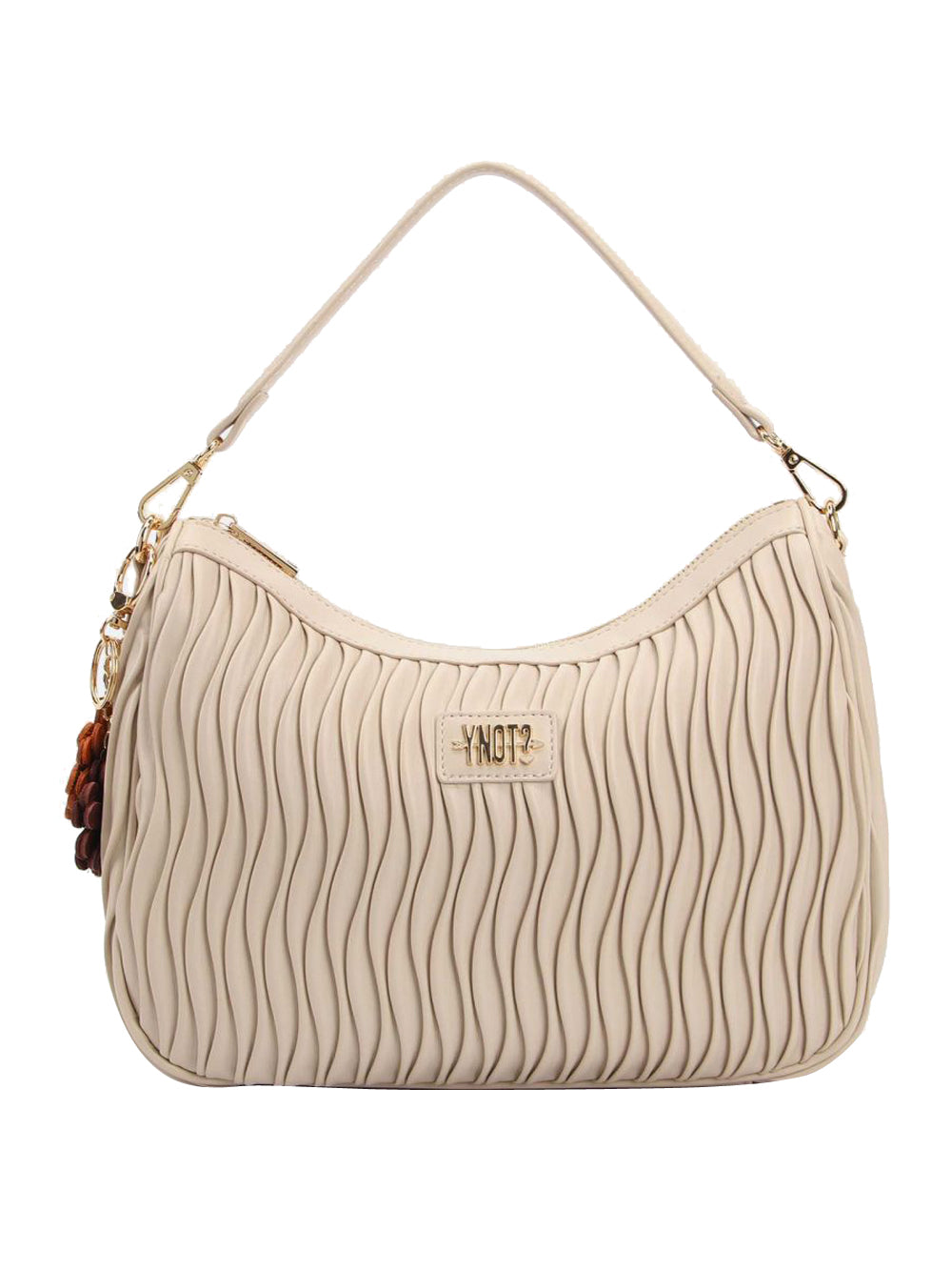 YNOT Borsa a Spalla Donna - Beige modello PAR006S6